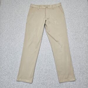 Rhone Commuter Slim Pants Men's 32×29  Tan Khakis Stretch Casual Chino